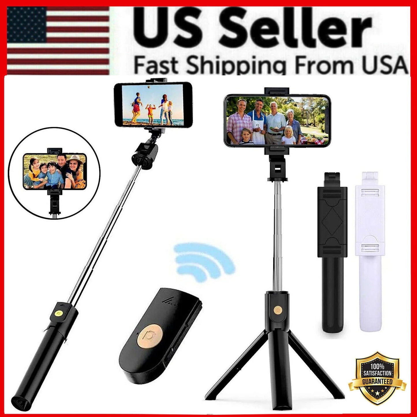 Selfie Stick Tripod Remote Desktop Stand Cell Phone Holder for Iphone Samsung US