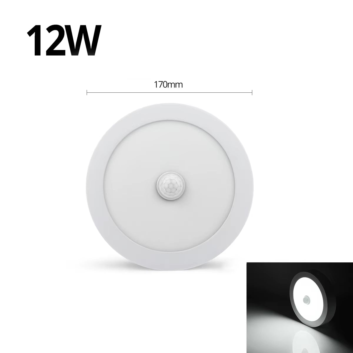 18W 12W 6W Night Light LED Ceiling Lamp with Motion Sensor PIR Corridor Bedroom Toilet Lights Lampe 85-265V Human Body Induction