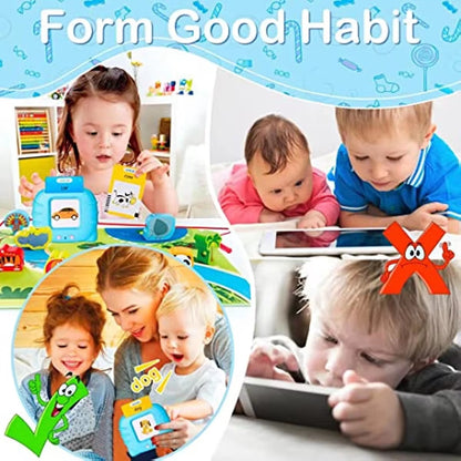 Talking Flash Cards Early Educational Toys Baby Boys Girls Preschool Learning Reading Machine Interactive Gift