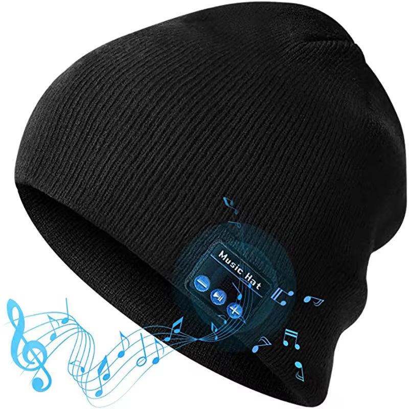 Bluetooth Headphone Wireless Smart Cap Headset Warm Beanie Speaker Hunting Camping Running Music Earphone Hat Rechargeable